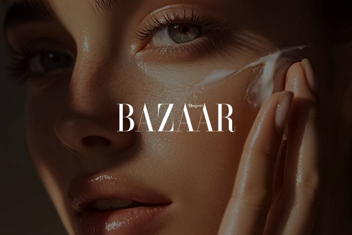 Stack of hydrating eye creams and serums displayed together, featured in Harper's Bazaar UK article about hydrating eye products